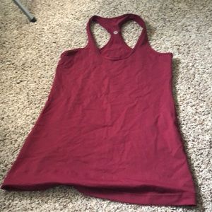 Dark red lulu tank
